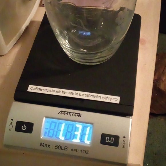 Etched Decanter, Vintage Bar Bottle with Stopper - Picture 4 of 4